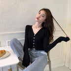 Women’s Knitted Cropped Cardigan - Women’s Clothing & Accessories - 9