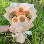 Knitted Sunflower Strawberry Bouquet - Plushies - Plushie - 5