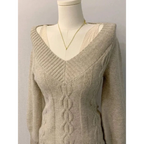Elegant V-Neck Knitted Sweater - Sweaters - Sweaters - 6