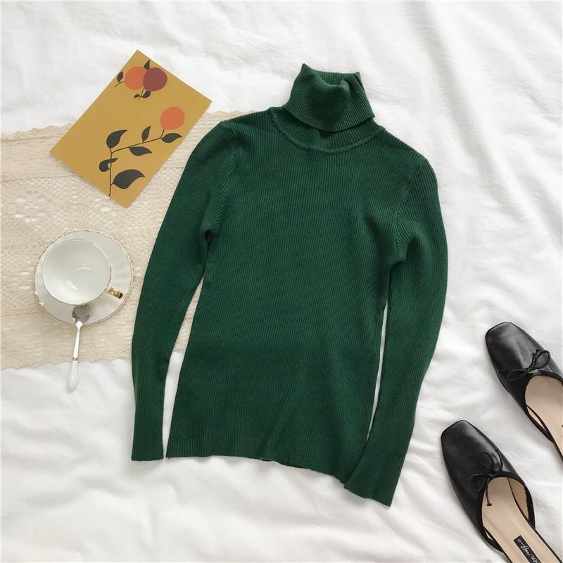 Thick Knitted Sweater - Green / One Size - Sweaters - Shirts & Tops - 11 - 2024