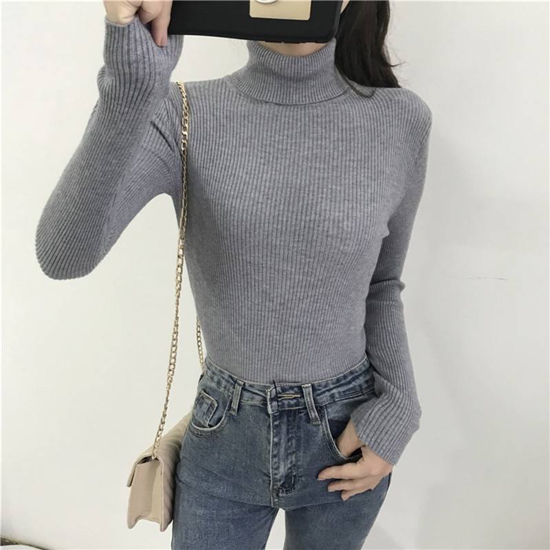 Thick Knitted Sweater - Gray / One Size - Sweaters - Shirts & Tops - 23 - 2024