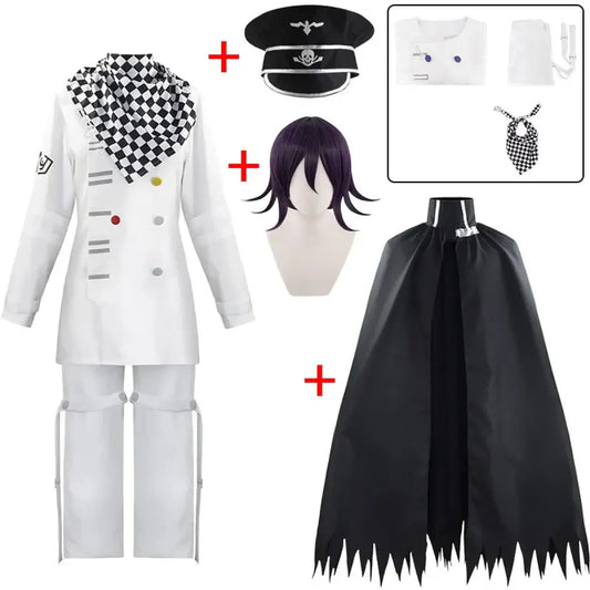 Kokichi Oma Full Cosplay Set with Wig & Cloak - Anime - Cosplay - 1