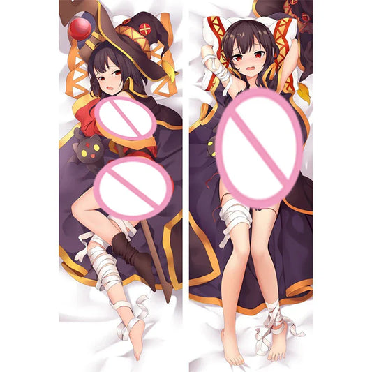 Konosuba Dakimakura - Yunyun Eris Megumin Cartoon Anime Pillowcase - Anime - Clothing - 2 - 2024