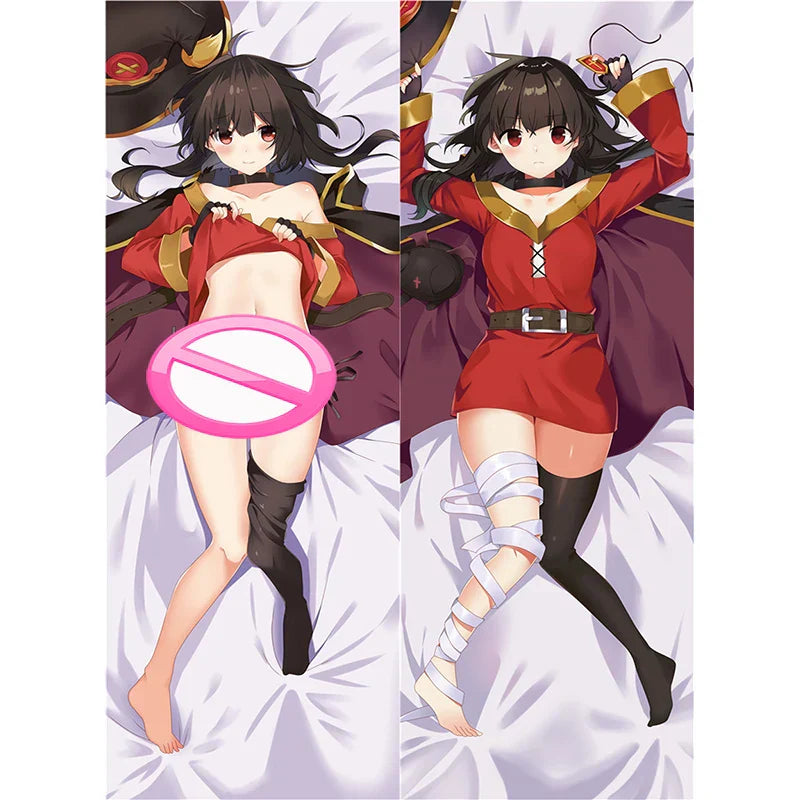 Konosuba Dakimakura - Yunyun Eris Megumin Cartoon Anime Pillowcase - Anime - Clothing - 5 - 2024