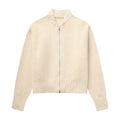 Grey Knit Zip-Up Cardigan – Korean Autumn Layer - Sweaters - Sweaters - 6