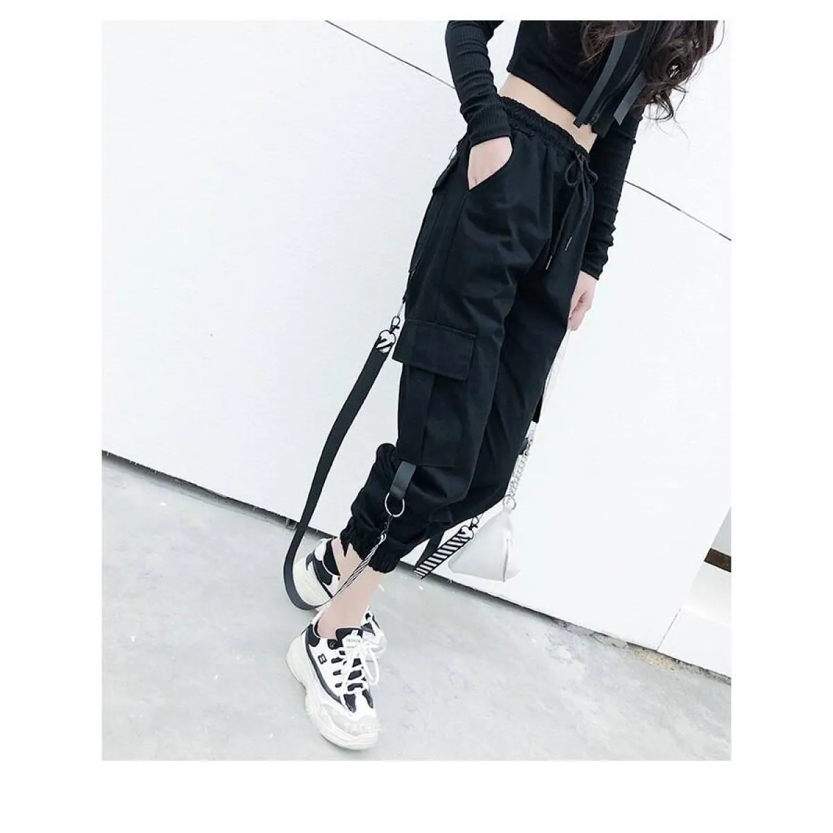 Casual Korean Cargo Pants - Bottoms - 9