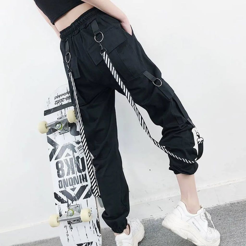 Casual Korean Cargo Pants - Bottoms - 2