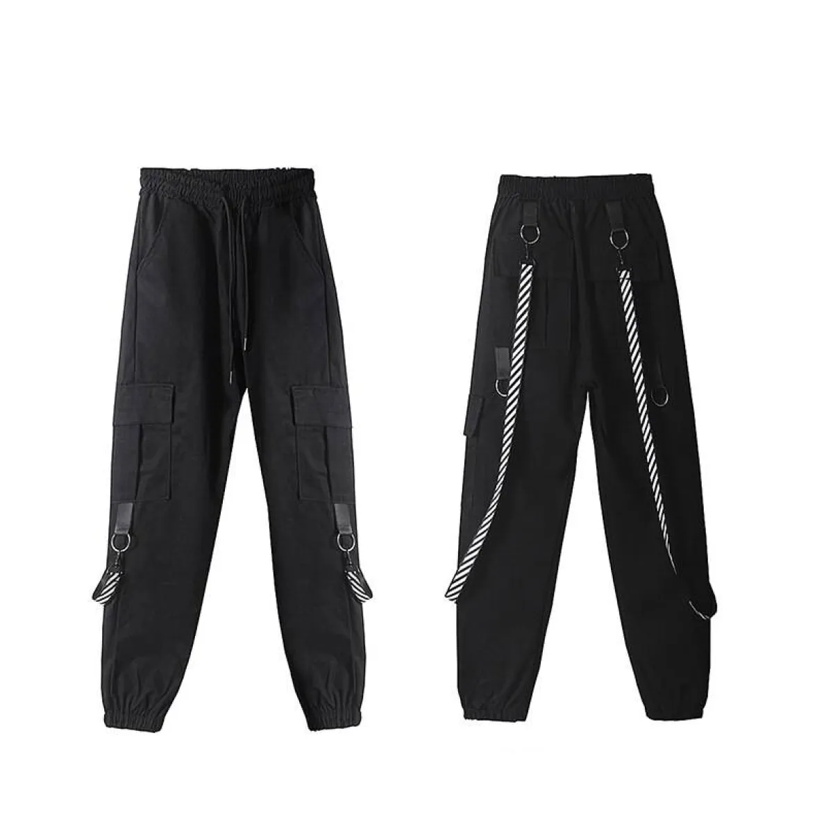 Casual Korean Cargo Pants - Bottoms - 13