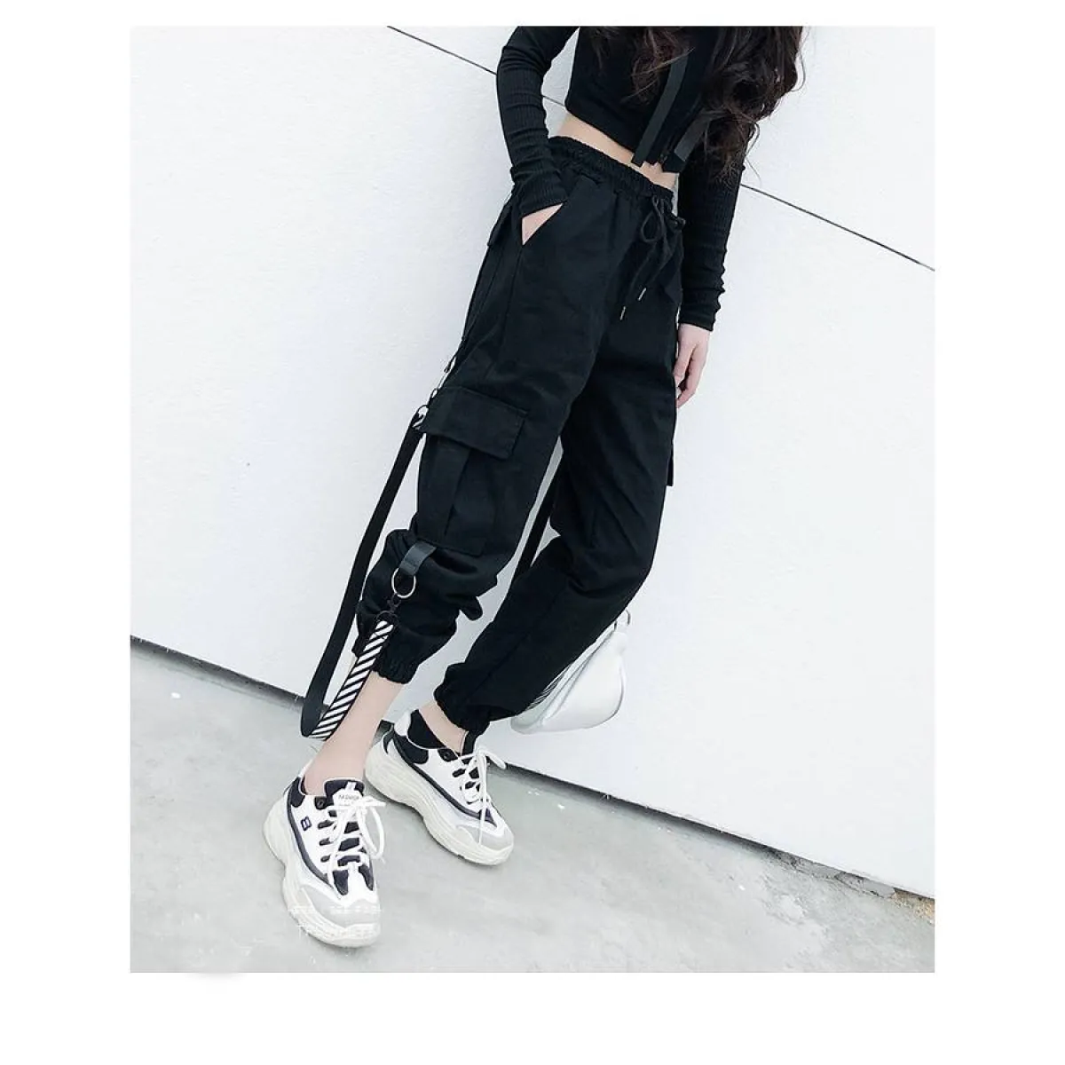 Casual Korean Cargo Pants - Bottoms - 10