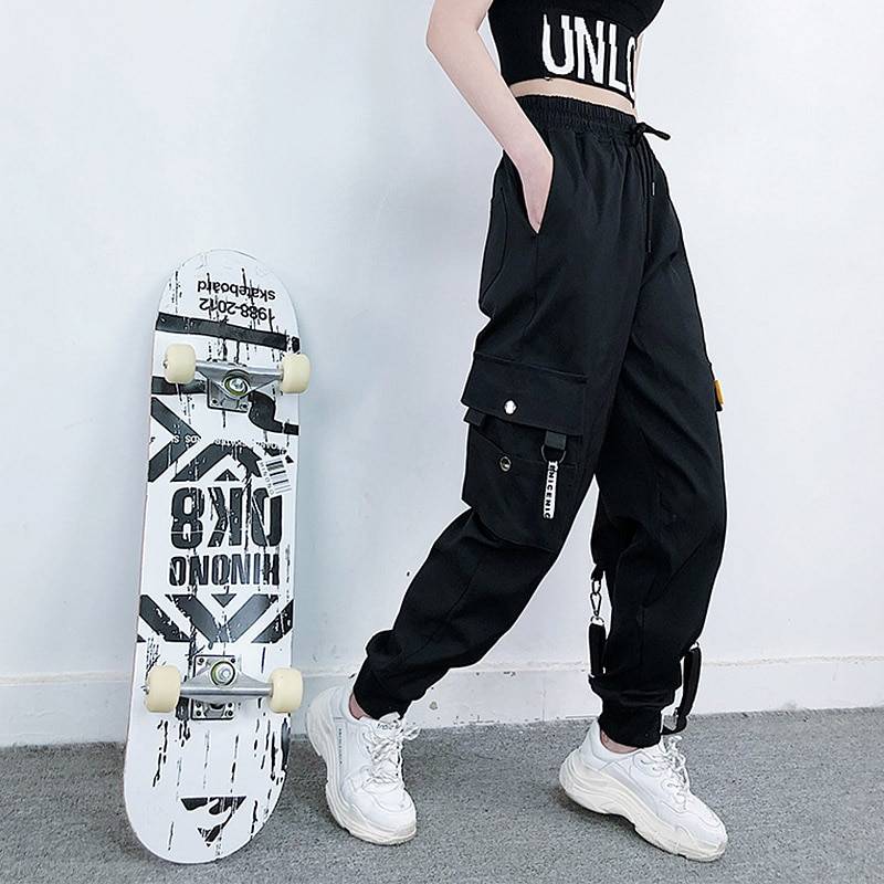 Casual Korean Cargo Pants - Black / XXXL / Black - Bottoms - Pants - 17 - 2024