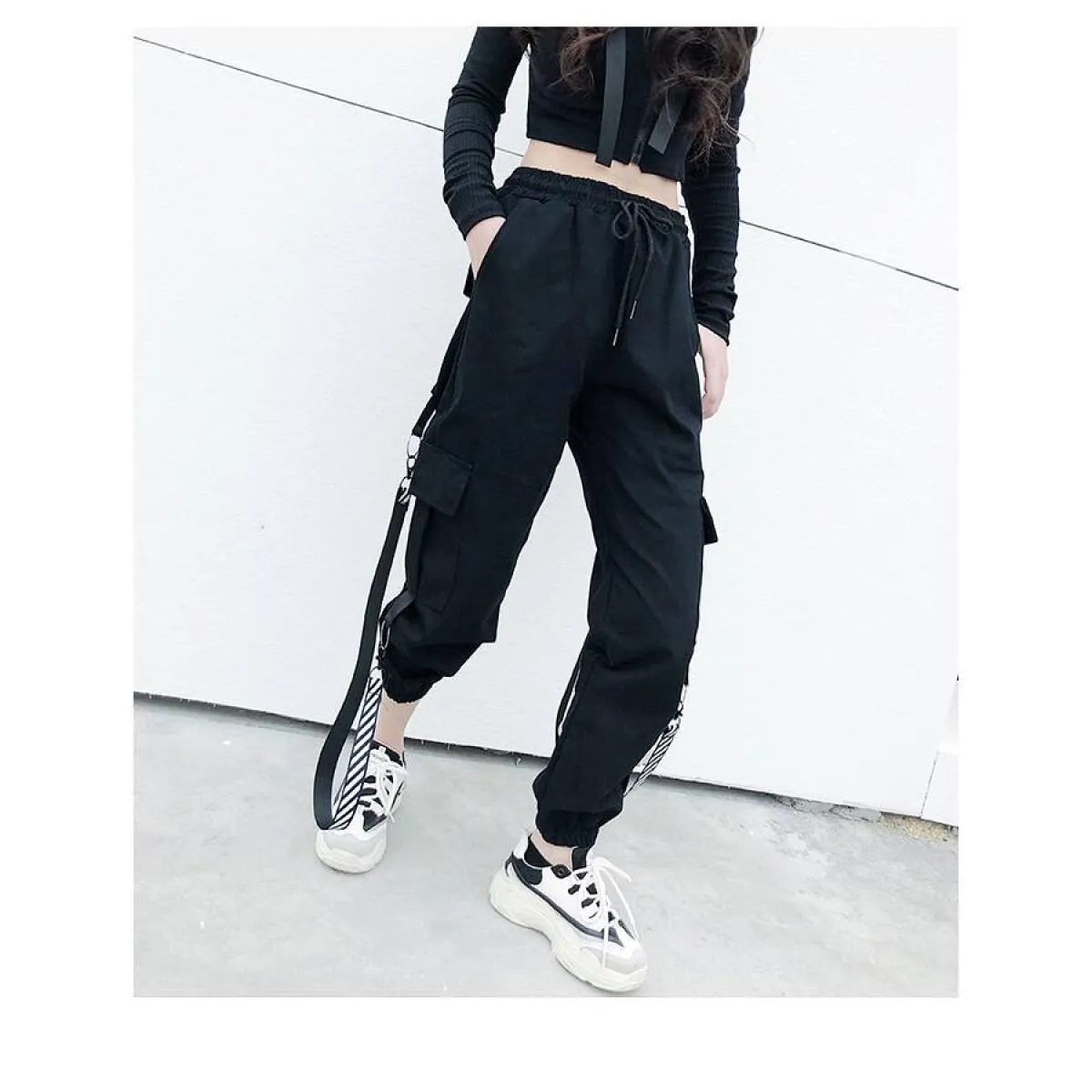 Casual Korean Cargo Pants - Bottoms - 8