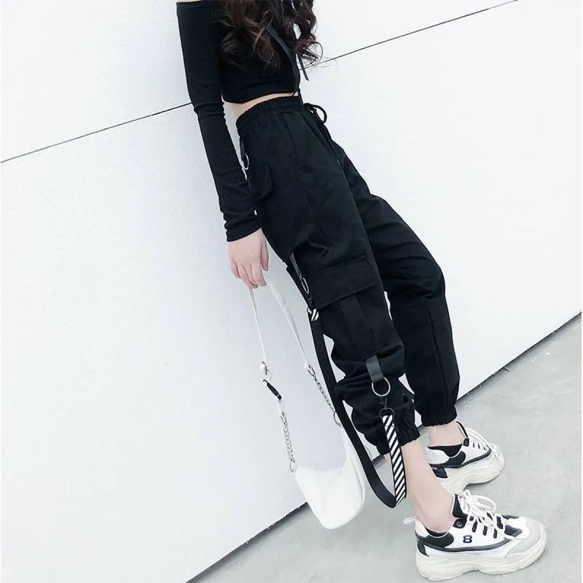 Casual Korean Cargo Pants - Bottoms - 5