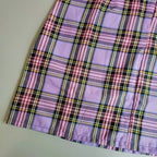 Korean Colored Plaid Skirt - Bottoms - 11