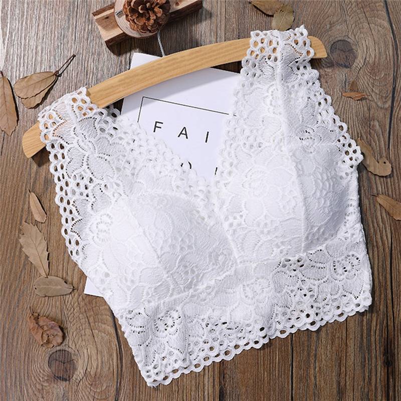 Korean Crop Bralette - White - Women’s Clothing & Accessories - Bras - 18 - 2024