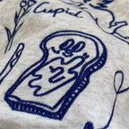 Korean Embroidered Cupid Graphic Short Sweatshirt - T-Shirts - Sweatshirt - 6