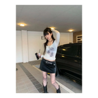 Korean Fairycore See-through Crop Top - Women’s Clothing & Accessories - 1