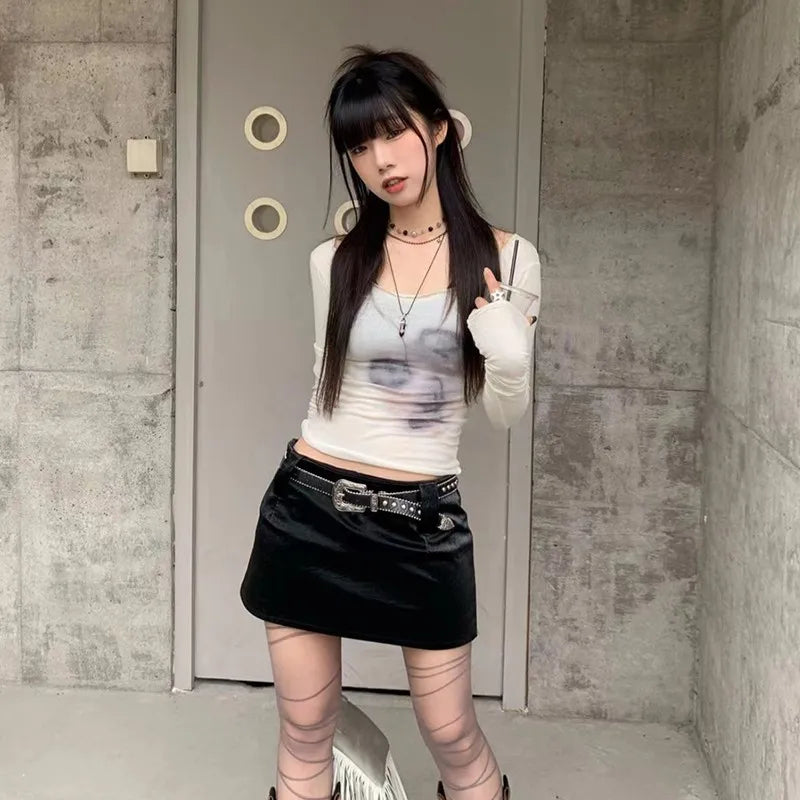 Korean Fairycore See-through Crop Top - Women’s Clothing & Accessories - Shirts & Tops - 6 - 2024