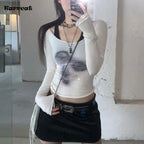 Korean Fairycore See-through Crop Top - Women’s Clothing & Accessories - 7