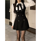Korean Fashion Autumn Mini Dress - All Dresses - 1