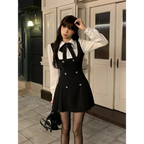 Korean Fashion Autumn Mini Dress - All Dresses - 2