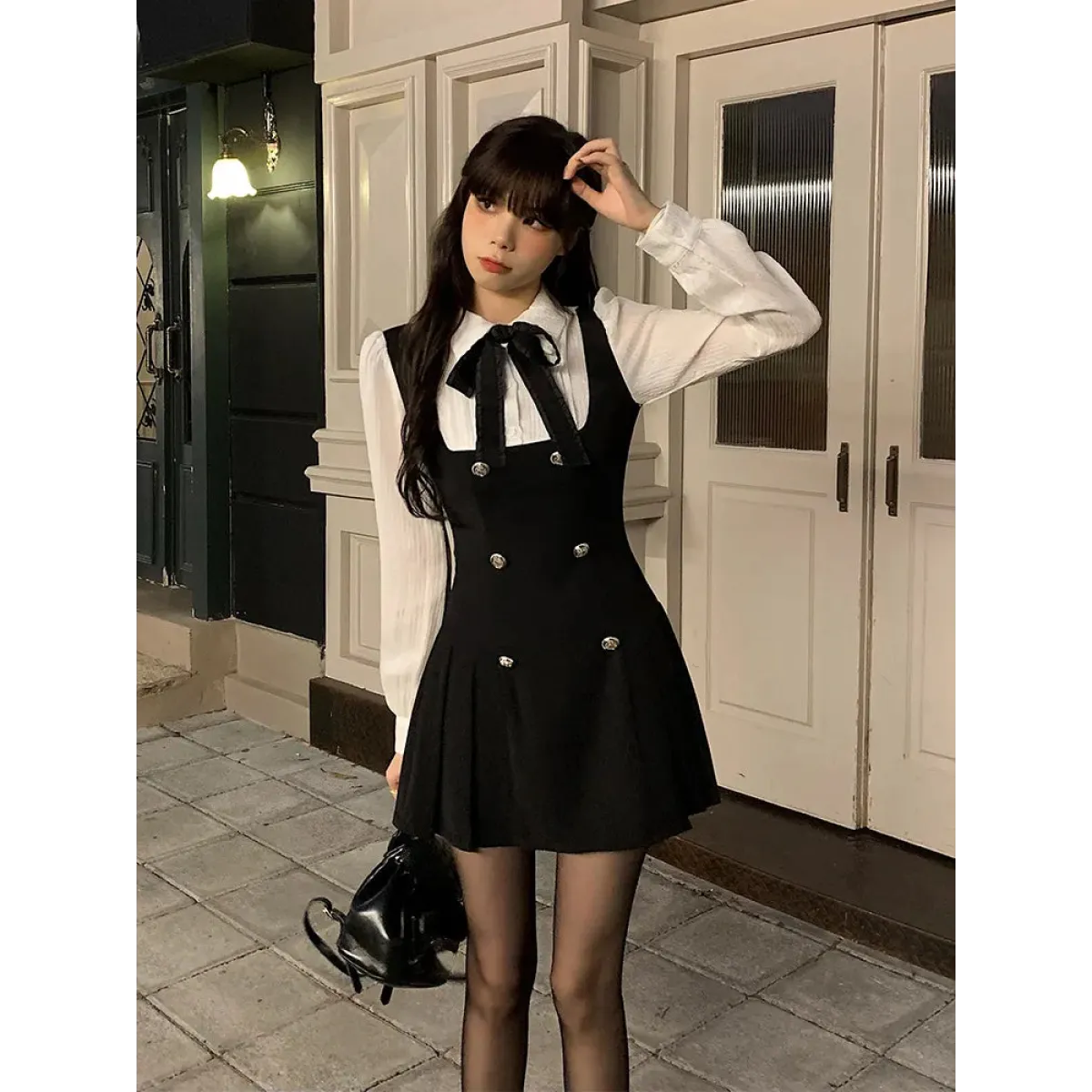 Korean Fashion Autumn Mini Dress - All Dresses - 2