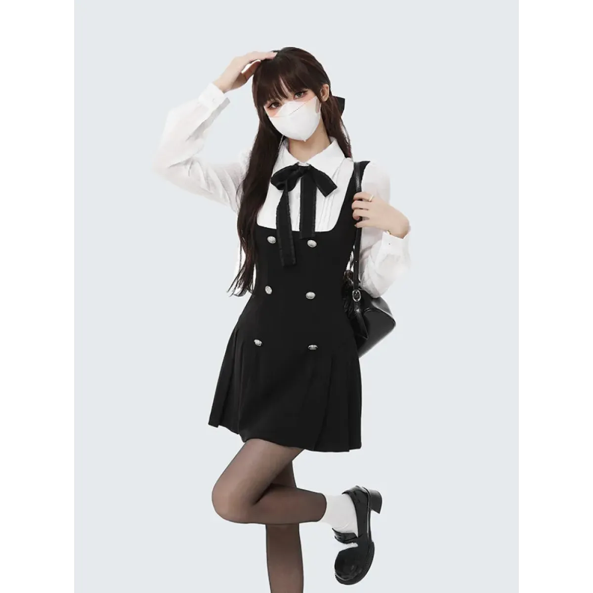 Korean Fashion Autumn Mini Dress - All Dresses - 5