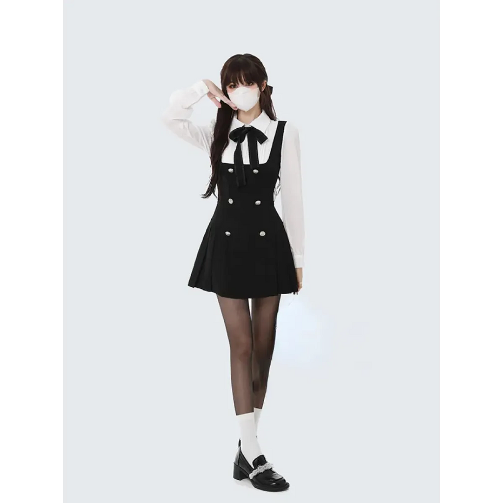 Korean Fashion Autumn Mini Dress - All Dresses - 6