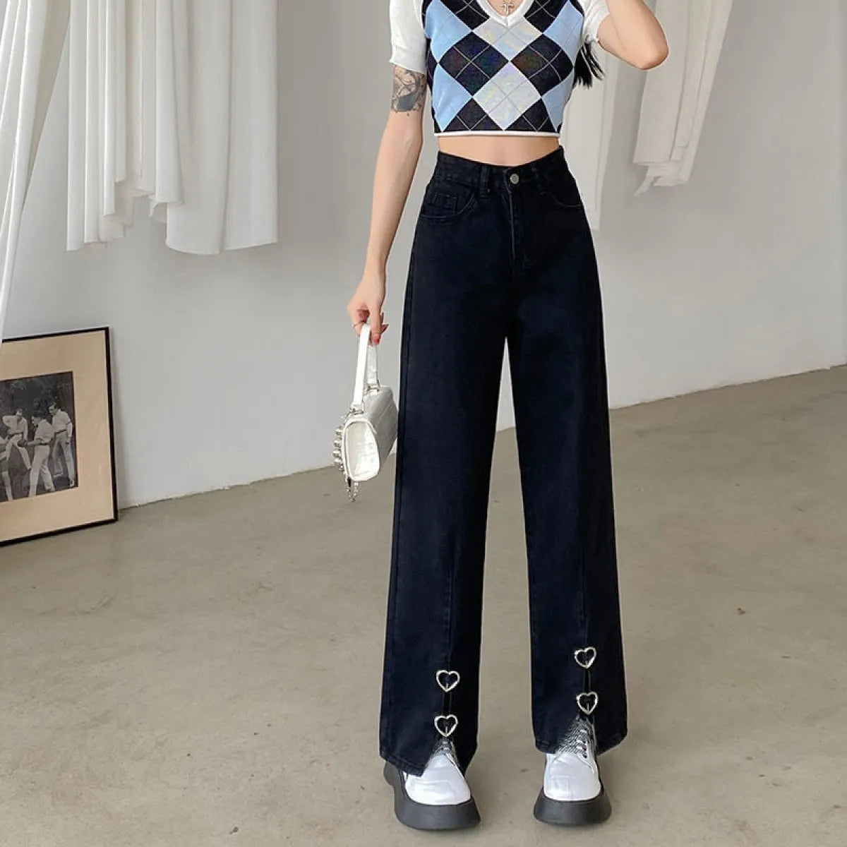 Korean Fashion Capris - Bottoms - 1
