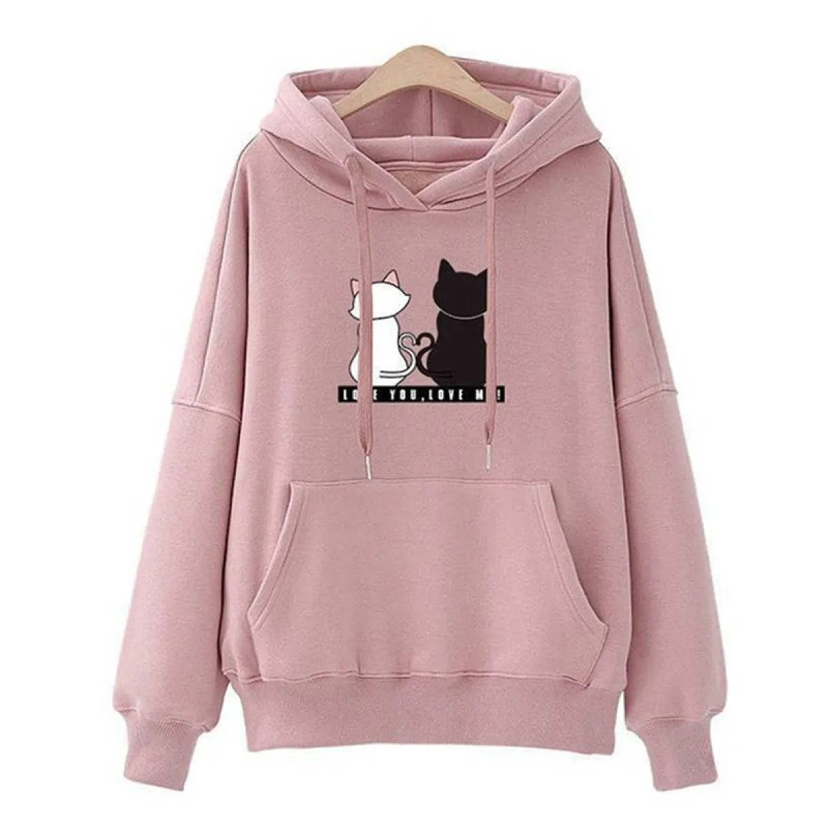 Love You. Love Me! Cat Hoodie - Women’s Clothing & Accessories - 17