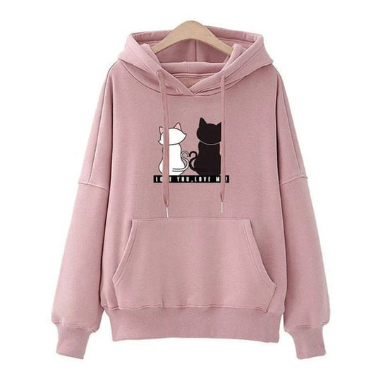 Love You. Love Me! Cat Hoodie - Women’s Clothing & Accessories - 17
