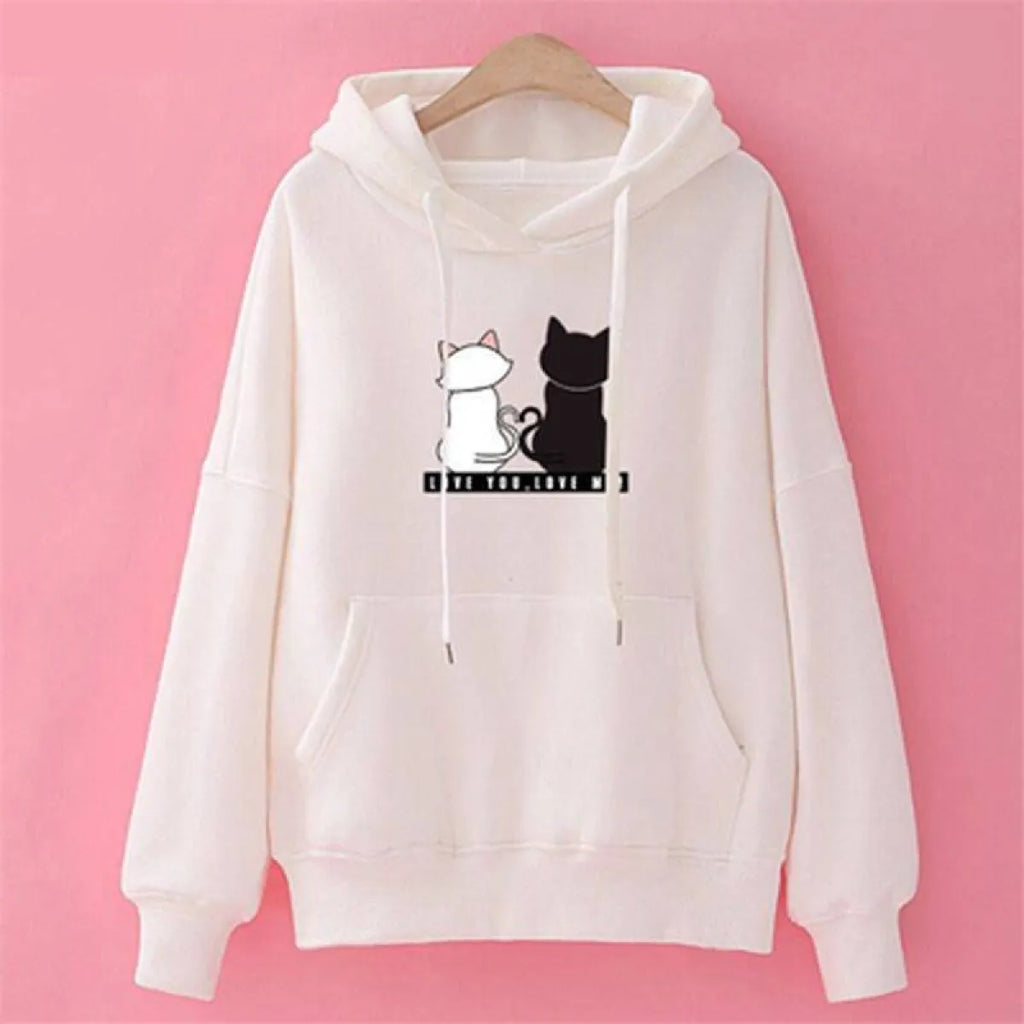 Love You. Love Me! Cat Hoodie - Women’s Clothing & Accessories - 18