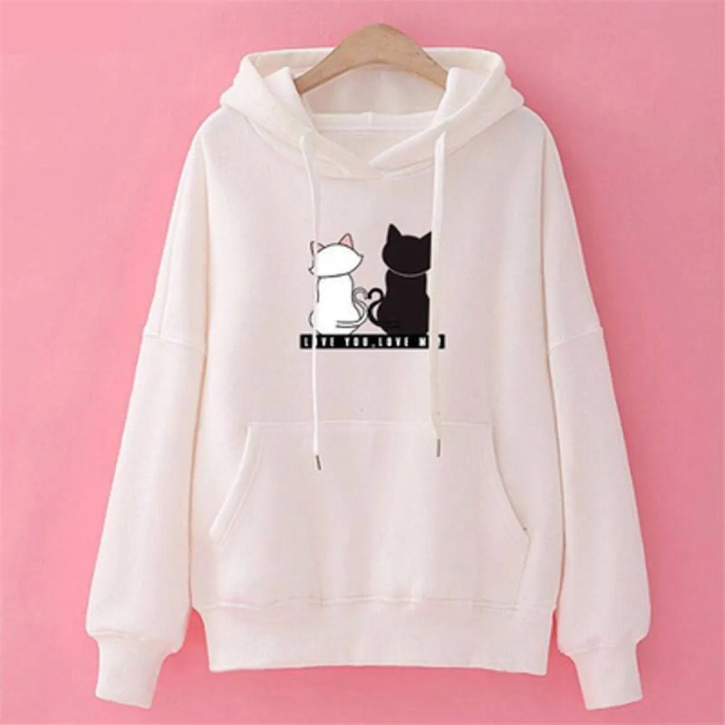 Love You. Love Me! Cat Hoodie - Women’s Clothing & Accessories - 6