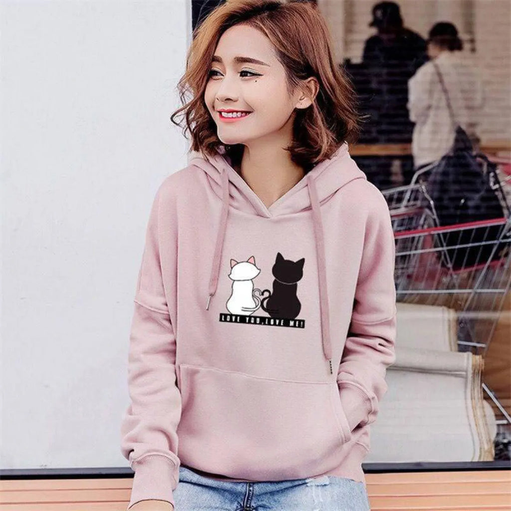 Love You. Love Me! Cat Hoodie - Women’s Clothing & Accessories - 7