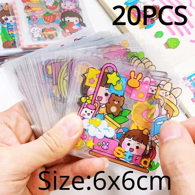 Korean Kawaii Sticker Pack - Laser-Cut for Albums & DIY - 20PCS Random - All Products - Decorative Stickers - 10 - 2024