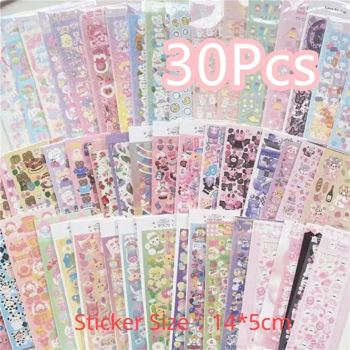 Korean Kawaii Sticker Pack - Laser-Cut for Albums & DIY - Best Sellers - 11