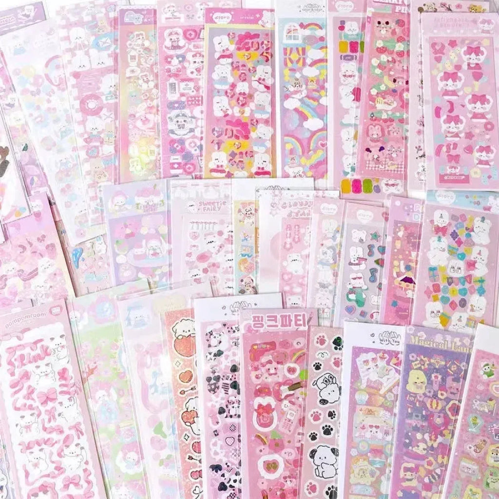 Korean Kawaii Sticker Pack - Laser-Cut for Albums & DIY - Best Sellers - 2