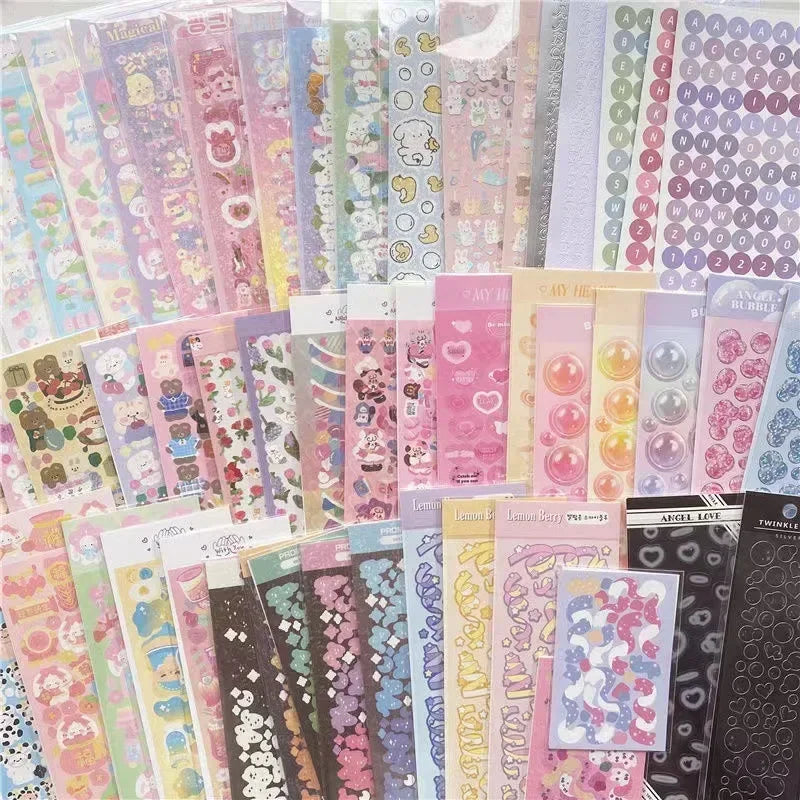 Korean Kawaii Sticker Pack - Laser-Cut for Albums & DIY - All Products - Decorative Stickers - 5 - 2024