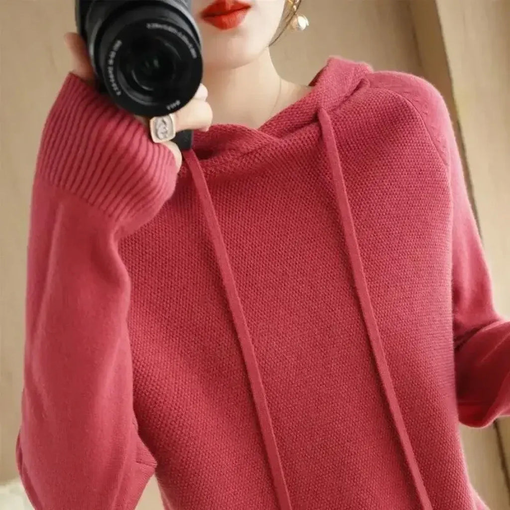 Korean Knit Hooded Pullover Sweater - Sweaters - Sweater / Pullover - 3