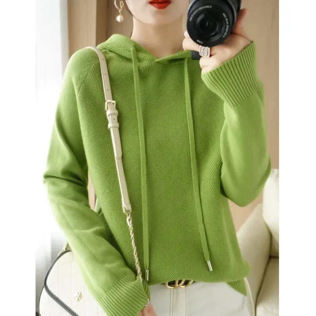 Korean Knit Hooded Pullover Sweater - Sweaters - Sweater / Pullover - 11