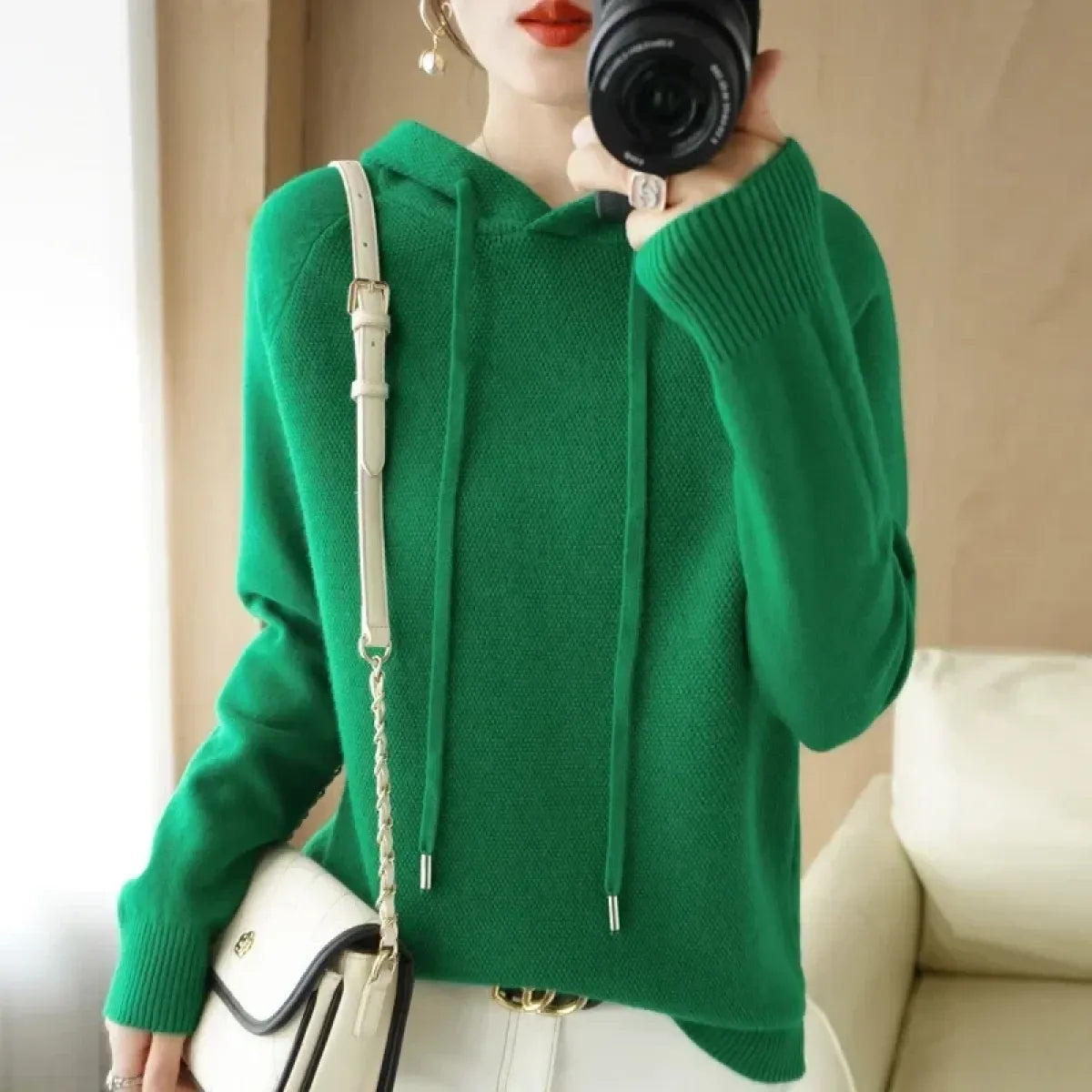 Korean Knit Hooded Pullover Sweater - Sweaters - Sweater / Pullover - 16