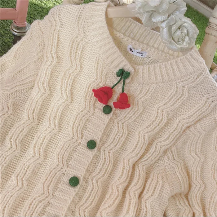 Korean Knitted Sweater Cardigan - Cute O-neck - Sweaters - Shirts & Tops - 16 - 2024