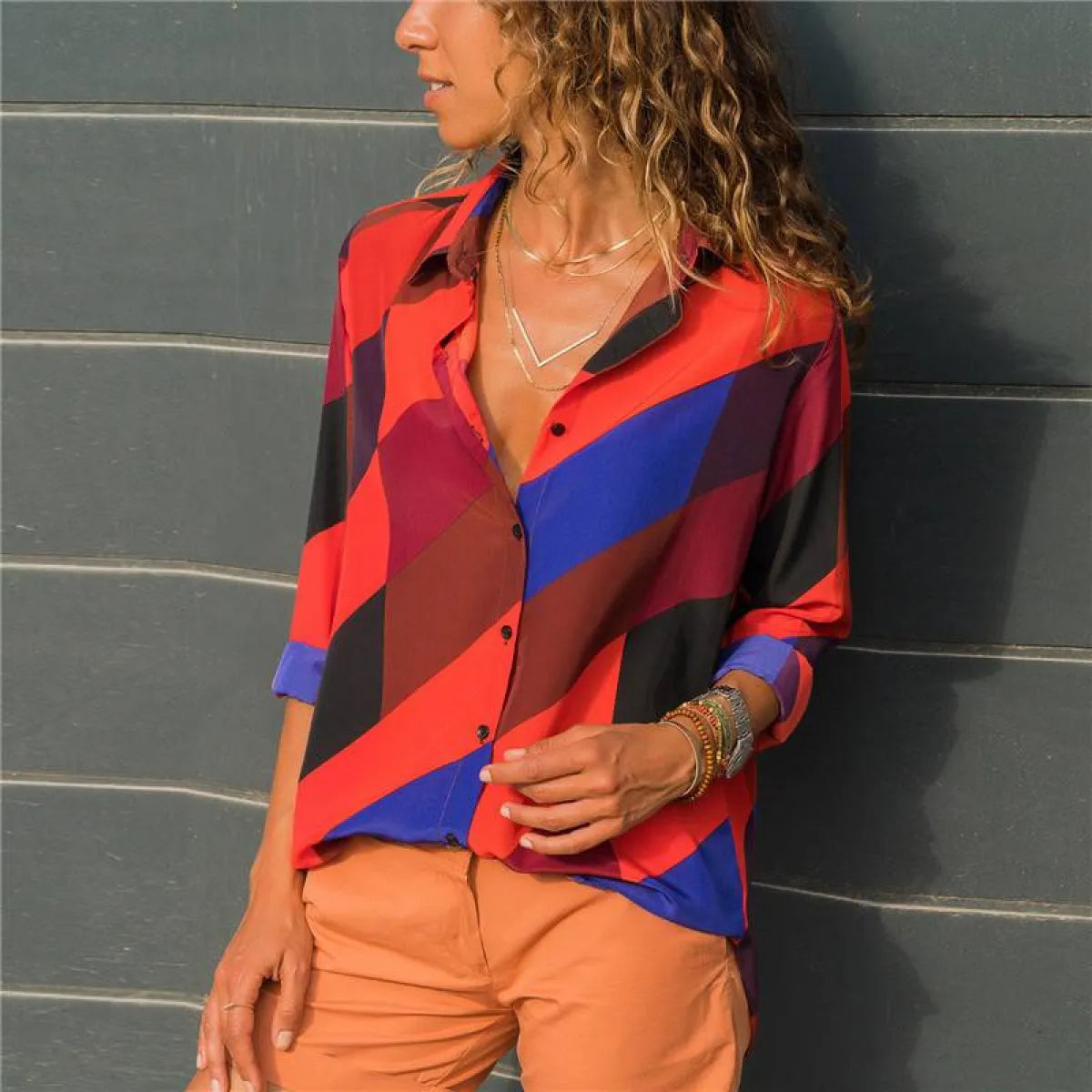 Korean Office Chiffon Blouse - Women’s Clothing & Accessories - 10