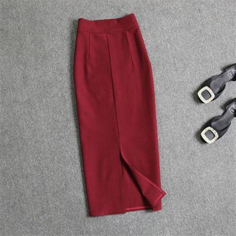 Korean Slim Stretch Pencil Skirts - Bottoms - Shirts & Tops - 11 - 2024