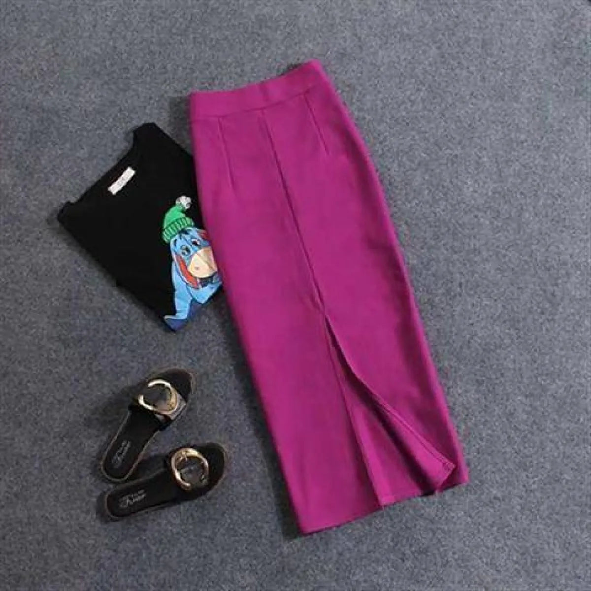 Korean Slim Stretch Pencil Skirts - Bottoms - 13