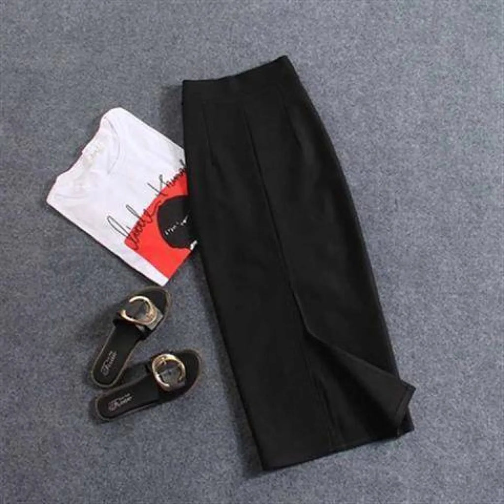 Korean Slim Stretch Pencil Skirts - Bottoms - 14