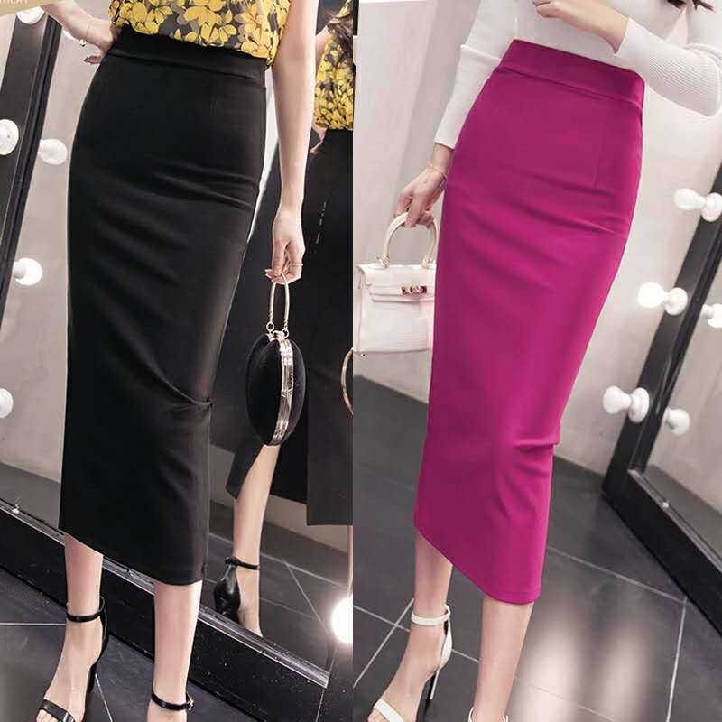 Korean Slim Stretch Pencil Skirts - Bottoms - Shirts & Tops - 5 - 2024