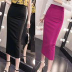 Korean Slim Stretch Pencil Skirts - Bottoms - 5