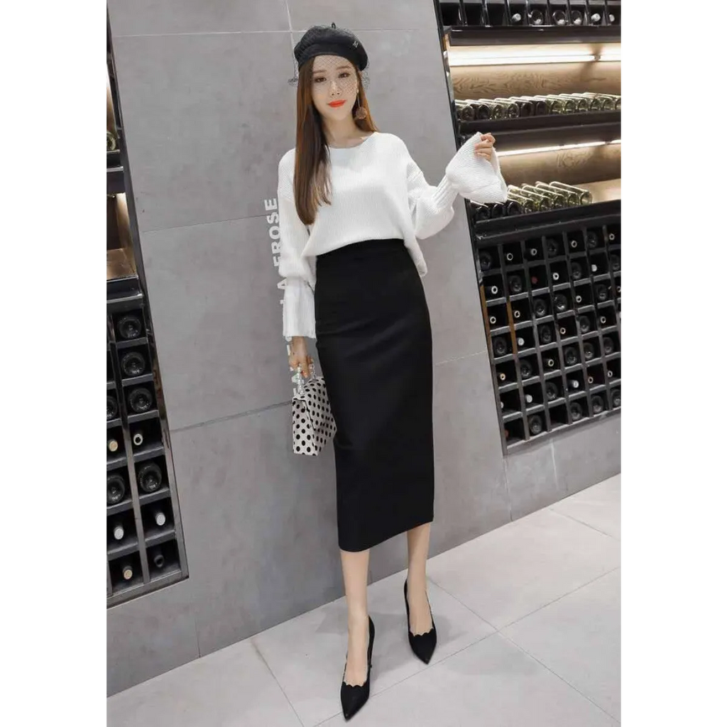 Korean Slim Stretch Pencil Skirts - Bottoms - 8