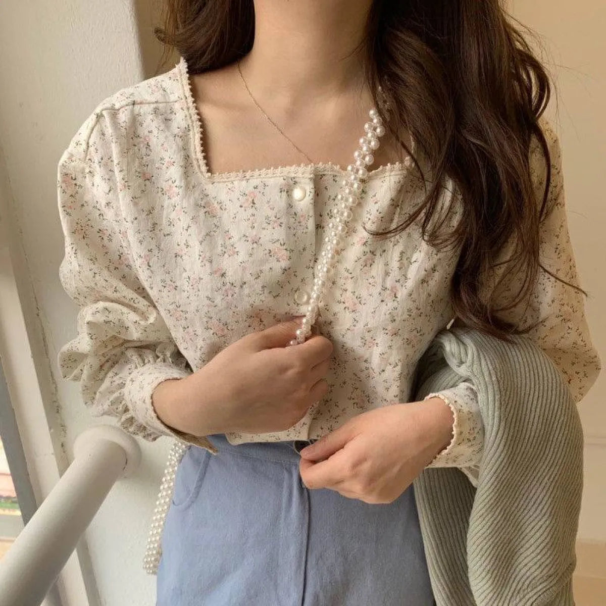 Korean Style Blouse - Women’s Clothing & Accessories - 1