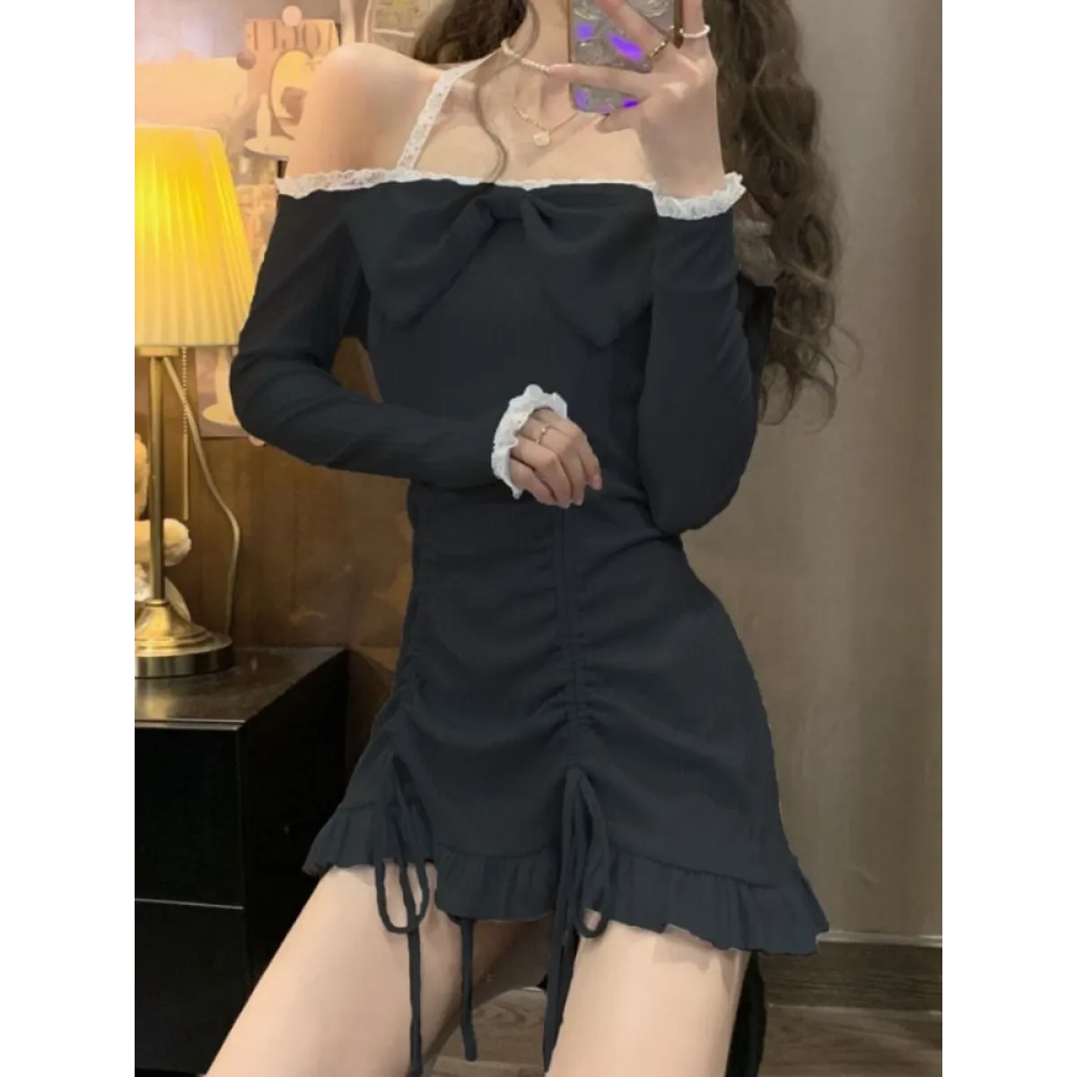 Korean Style Ruffled Lolita Dress - All Dresses - Shirts & Tops - 4 - 2024